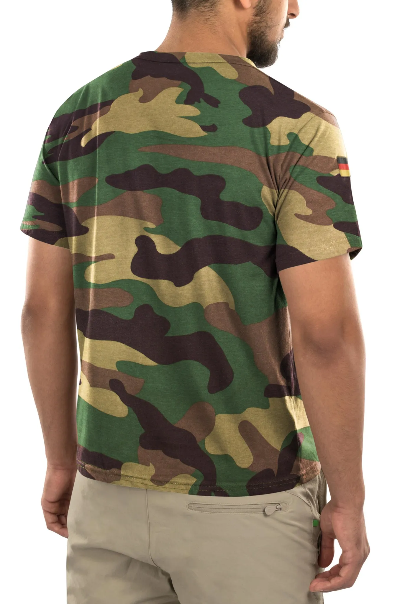 Herren Tactical T-Shirt „Tropen“ Woodland