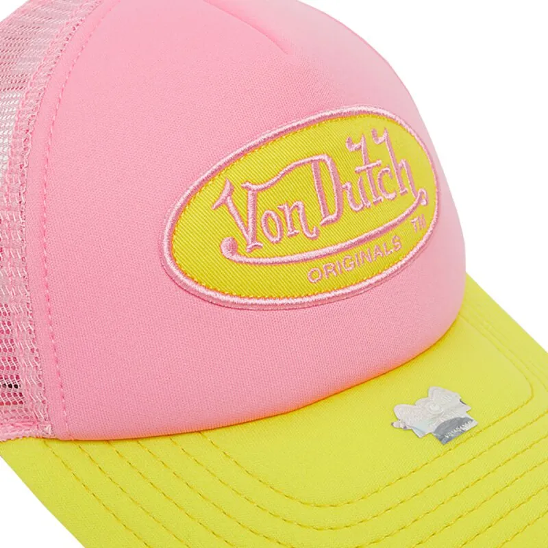 Von Dutch Originals Trucker Cap Tampa pink/yellow